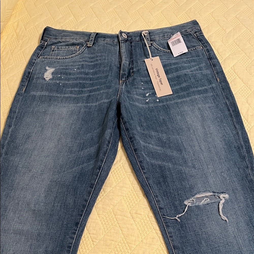 Vintage America Women's Blue Boot Cut Jeans
